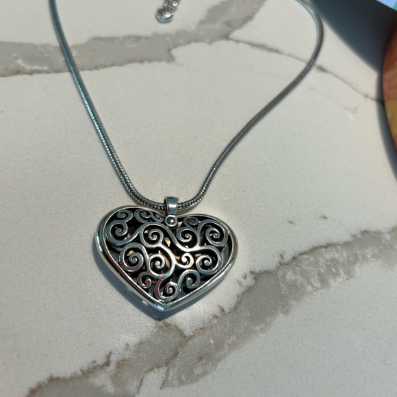 Brighton Silver Heart Pendant Necklace - Picture 3 of 6